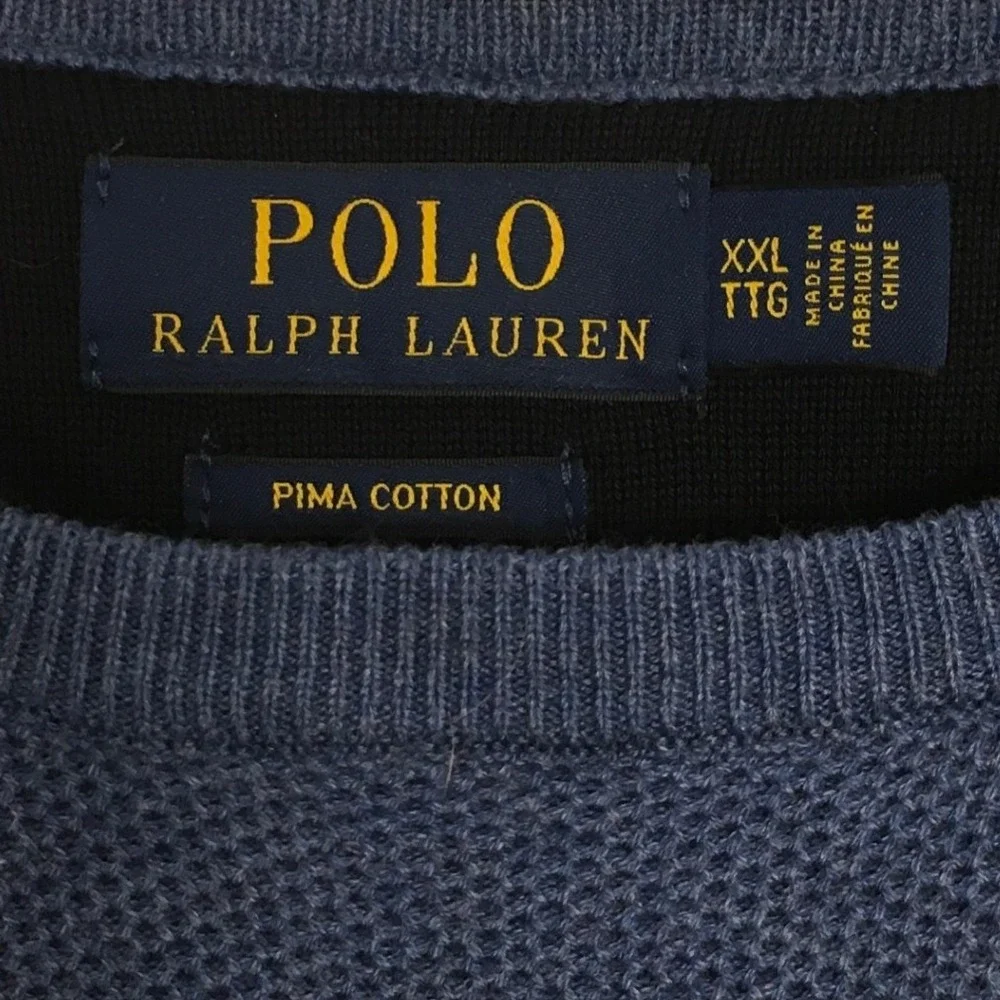 Polo‎ Ralph Lauren Men's Pullover Sweater Knit Pima Cotton Pony Logo Size XXL